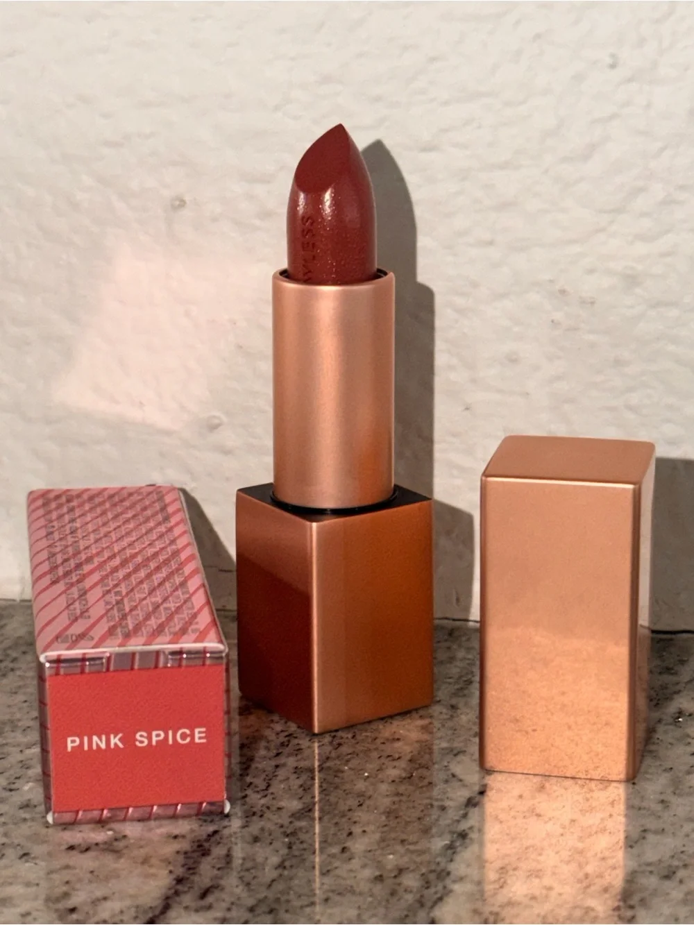 LAWLESS Forget the Filler Satin Cream Lipstick PINK SPICE